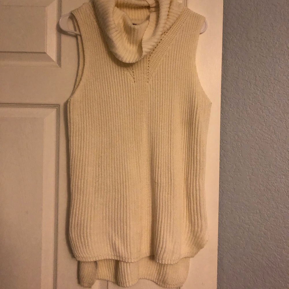 Ivory Mock Neck Jersey